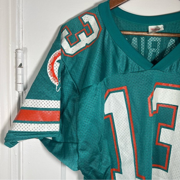 Vintage Wilson DAN MARINO Jersey Teal NFL Football Miami Dolphins - Picture 2 of 12